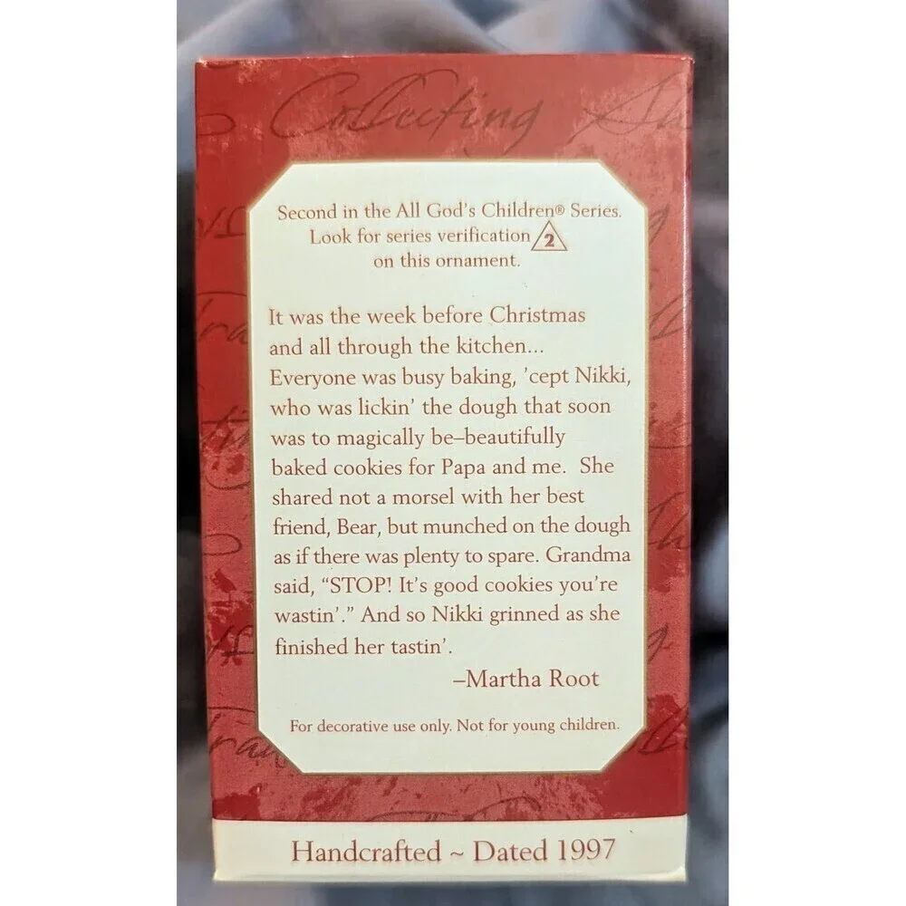 Hallmark Keepsake Ornament Nikki All Gods Children 1997 Martha Root Series